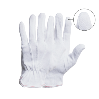 Medvilninės darbo pirštinės Gloves Pro White Cotton