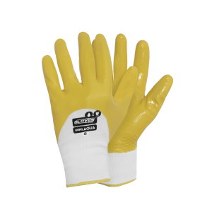 Darbo pirštinės aplietos nitrilu GLOVES PRO GRIPS AQUA