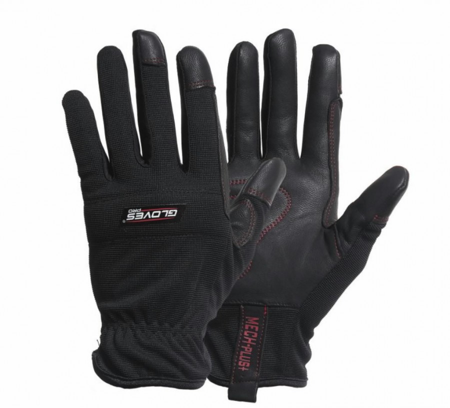 MECH PLUS+ odinės pirštinės. Gloves PRO