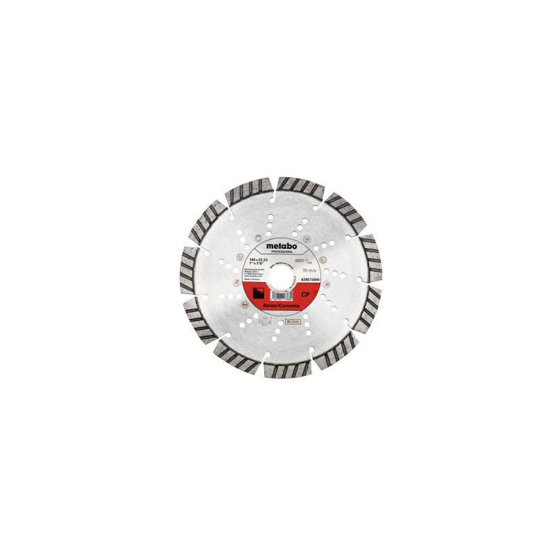 628573000 METABO DIAMANTINIS KONKRETO RATAS "PROFESSIONAL" 180 x 22 mm