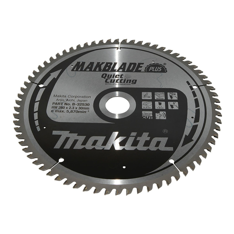 B-32530 MAKITA diskinis pjūklas 260x30x70z MAKBLADE PLUS TREE