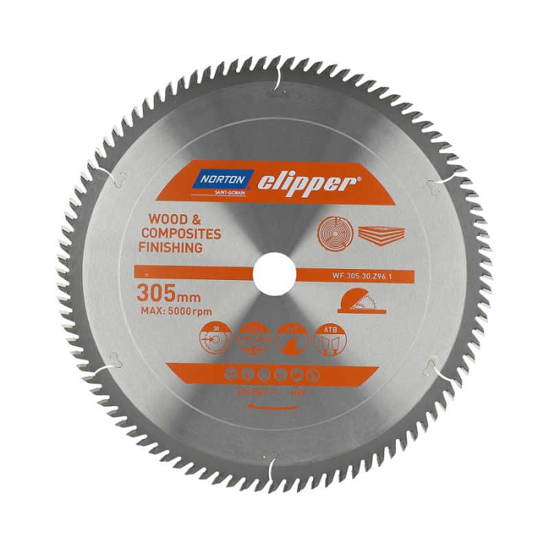70184608125 NORTON diskinis pjūklas 305mm x 30mm x 96z ATB MEDIENOS IR KOMPLEKSŲ (3.2 / 2.2)
