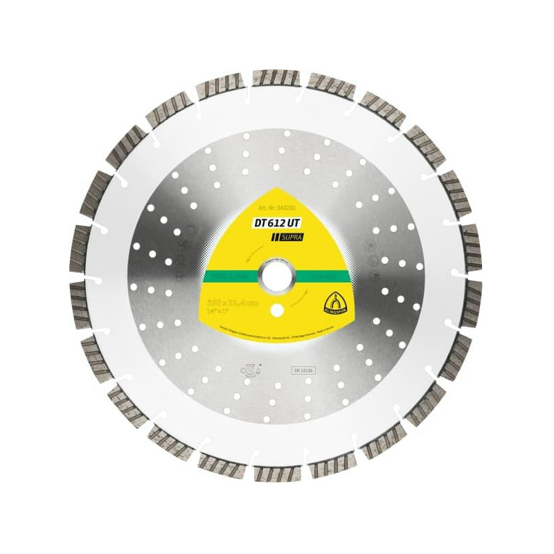 340230 K.DIAM.SEG.diskas.350 mm x 3,0 mm x 25,4 mm DT612UT