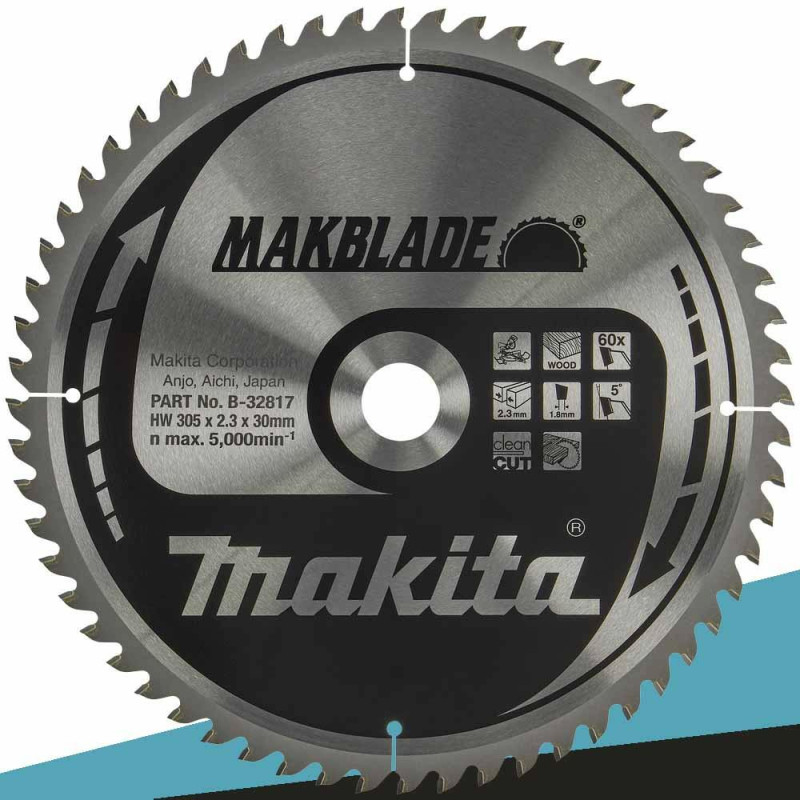B-32817 MAKITA pjūklo diskas 305x30x60z MAKBLADE WOOD