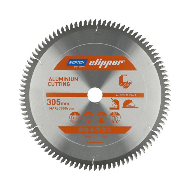 70184608140 NORTON diskinis pjūklas 305 mm x 30 mm x 96z ALUMINAS (3.0/2.2)