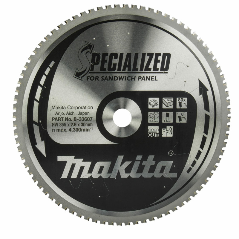 B-33607 MAKITA TARGET HOLE pjūklas 355x30x80z SPECIALIZUOTI TINKLIAI