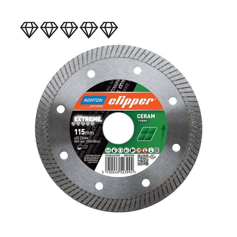 70184625427 NORTON D.TURBO 200mm CLIPPER EXTREME CERAM diskas