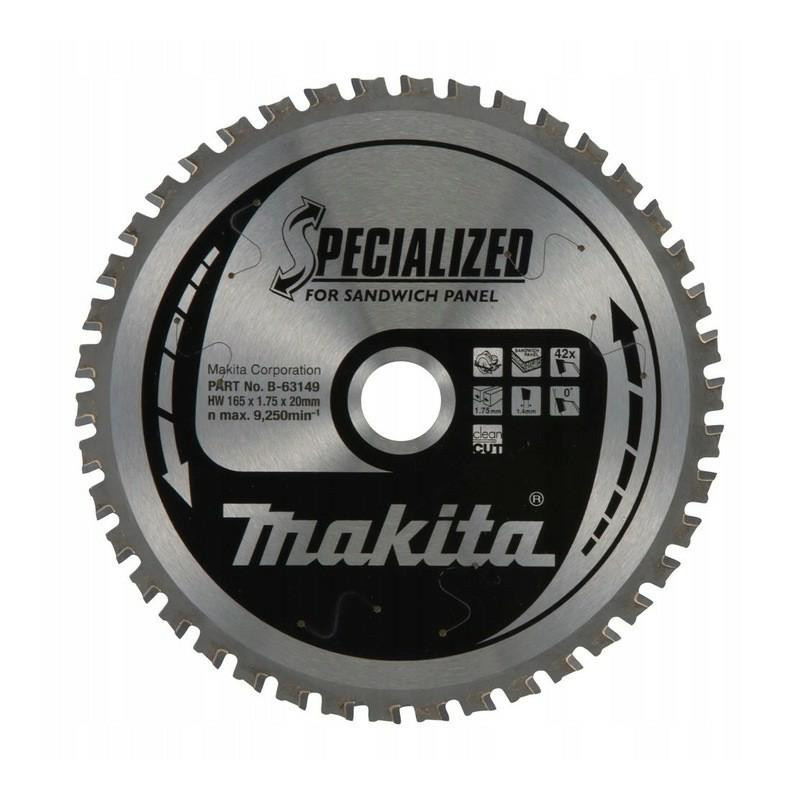 B-63149 MAKITA diskinis pjūklas 160x20x42z plokštelinės plokštės
