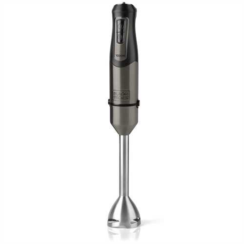 Black & Decker BXHB1000E trintuvas Panardinamas maišytuvas Juoda, Pilka, Nerūdijančiojo plieno 1000