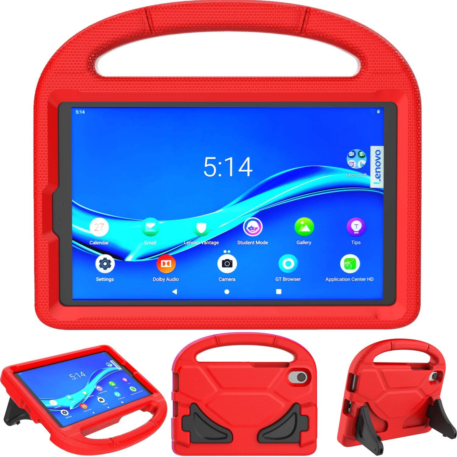 Planšetės Dėklas Shockproof Kids Samsung T500/T505 Tab A7 10.4 2020/T503 Tab A7 10.4 2022 raudonas