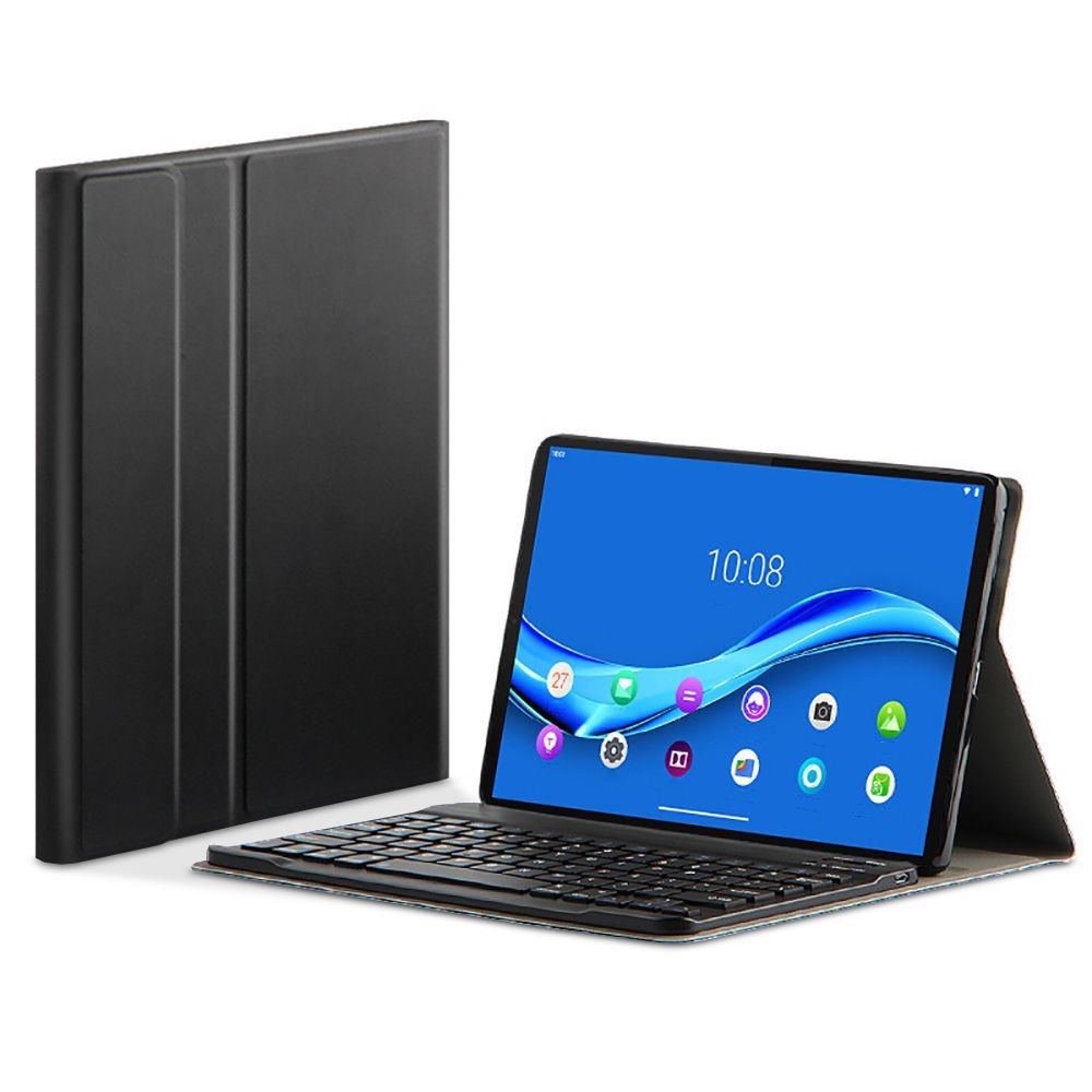 Juodas atverčiamas dėklas su klaviatūra TECH-PROTECT SC PEN + KEYBOARD skirtas Lenovo Tab M10 10.1 2ND GEN TB-X306