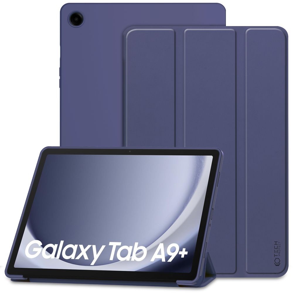 Mėlynas atverčiamas dėklas ''Tech-Protect Smartcase'' planšetei Samsung Galaxy Tab A9+ 11.0 X210 / X215 / X216