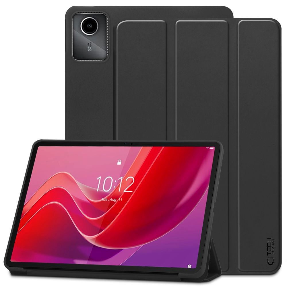 Juodas atverčiamas dėklas ''Tech-Protect Smartcase'' planšetei Lenovo Tab M11 11.0 TB-330