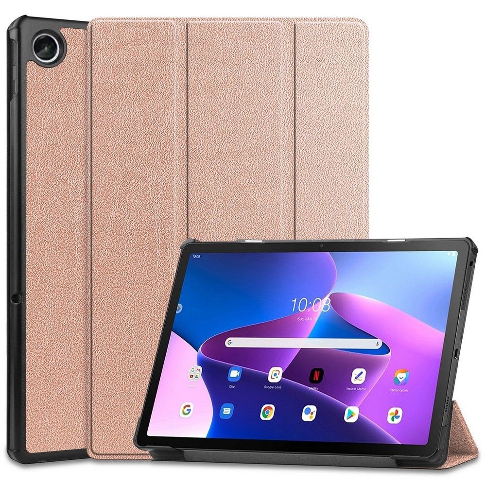 Rožinis atverčiamas dėklas ''TECH-PROTECT SMARTCASE'' planšetei Lenovo Tab M10 Plus 10.6 3RD GEN