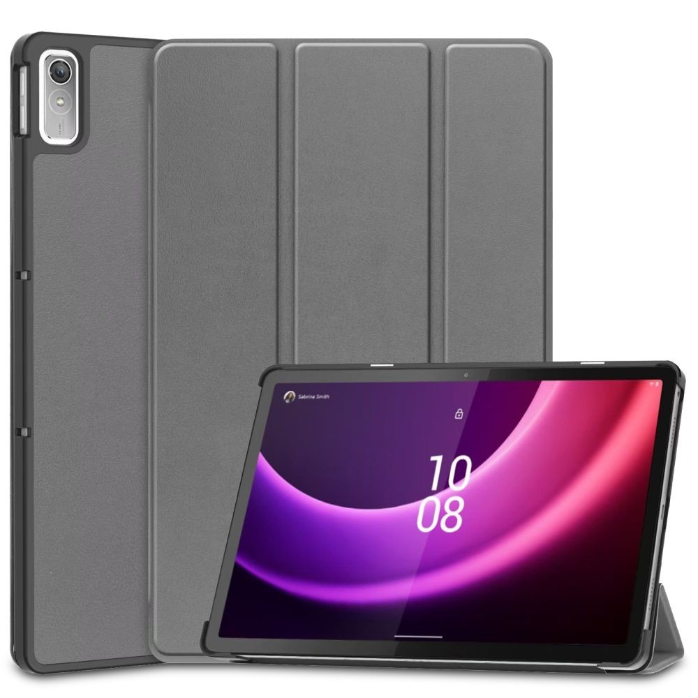 Pilkas atverčiamas dėklas Tech-Protect "Smartcase" planšetei Lenovo Tab P11 11.5 2ND GEN TB-350