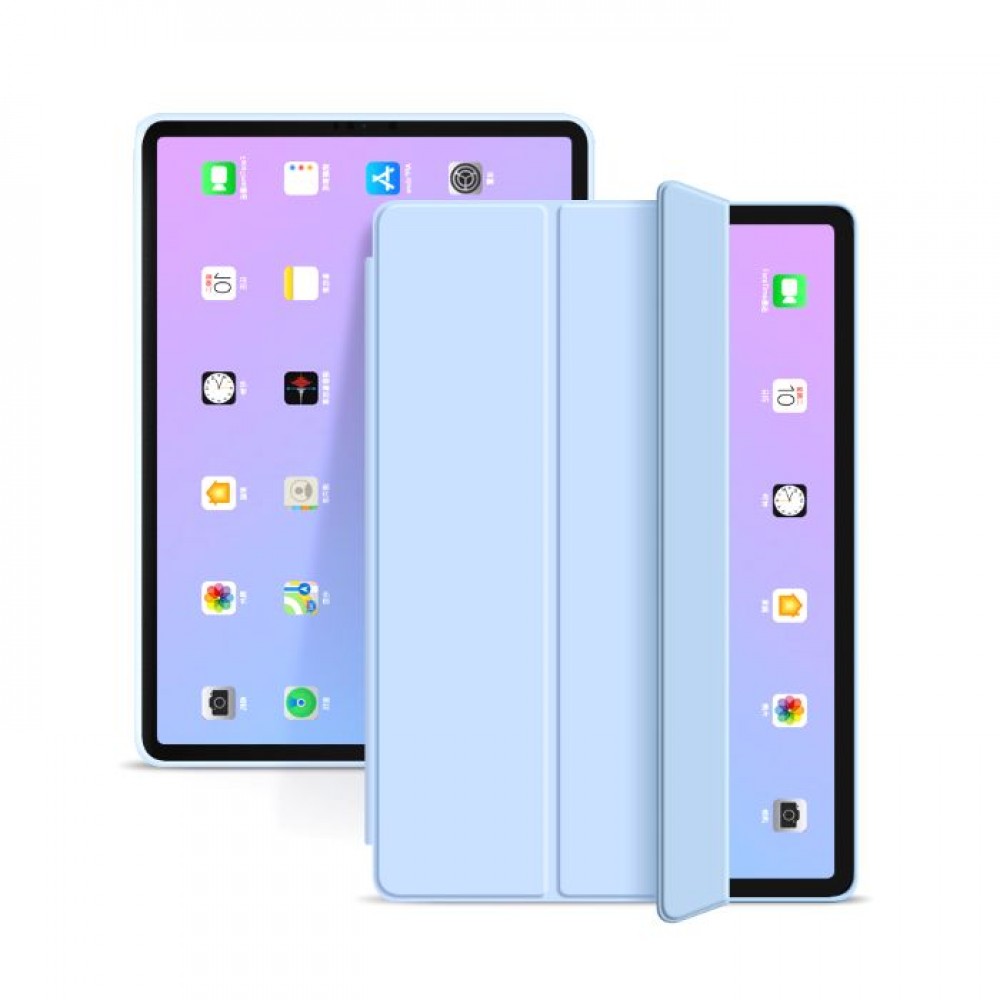 Šviesiai melsvos spalvos Tech-Protect dėklas "Smartcase" planšetei Apple iPad Air 10.9 4 / 5 / 2020-2022 / 11 6 / 2024