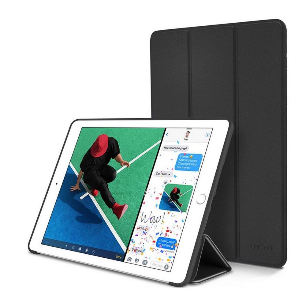 Juodas atverčiamas dėklas Tech-Protect "Smartcase" planšetei Apple IPAD 9.7 5 / 6 / 2017-2018