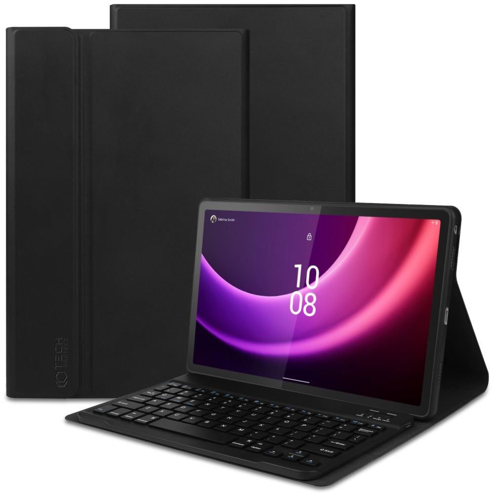 Juodas atverčiamas dėklas su klaviatūra "Tech-Protect Smartcase + Keyboard" skirtas Lenovo Tab P11 11.5 2ND GEN TB-350