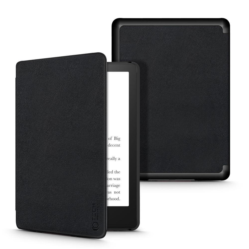 Juodas atverčiamas dėklas ''Tech-Protect Smartcase'' planšetei Kindle Paperwhite V / 5 / Signature Edition