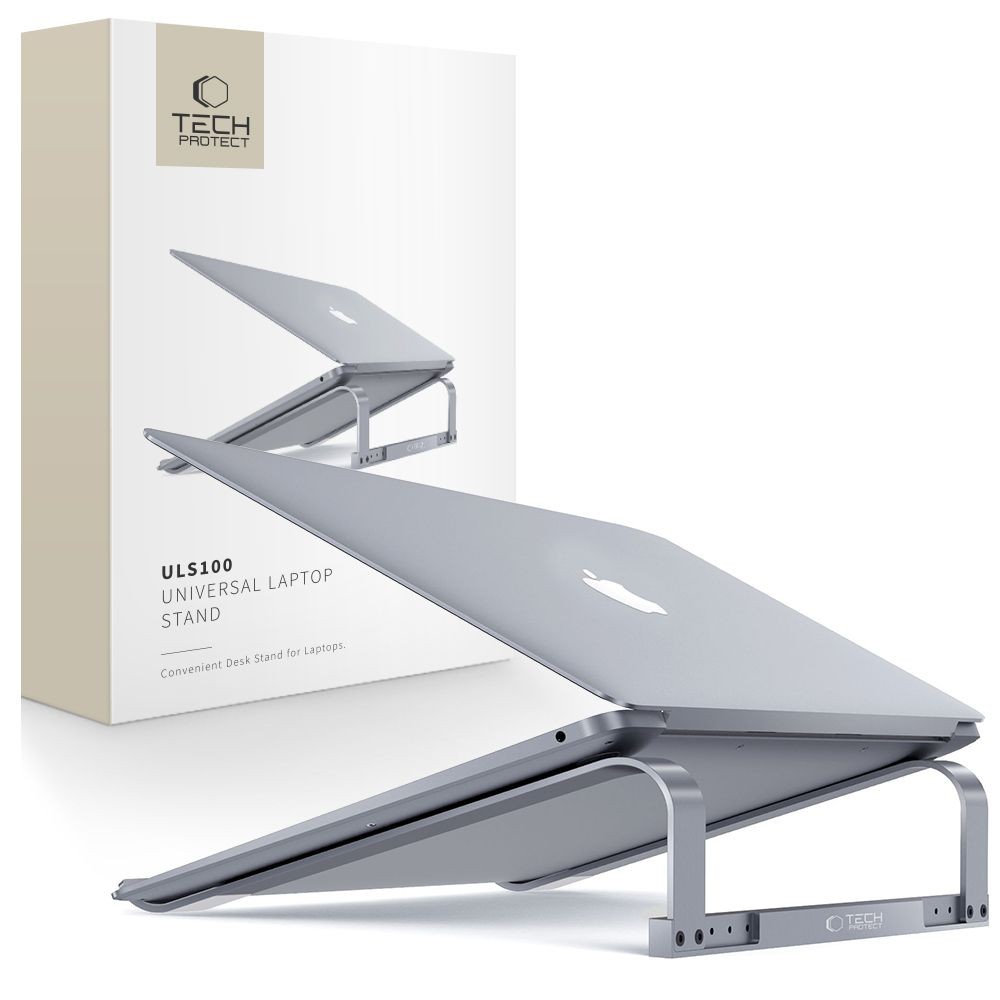 Pilkas universalus stovas "Tech-Protect ULS100 Universal Laptop Stand"