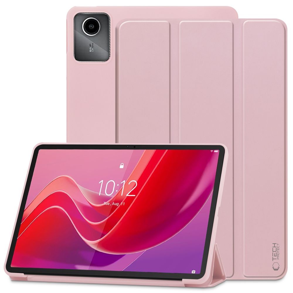 Rožinis atverčiamas dėklas ''Tech-Protect Smartcase'' skirtas Lenovo Tab M11 11.0 TB-330