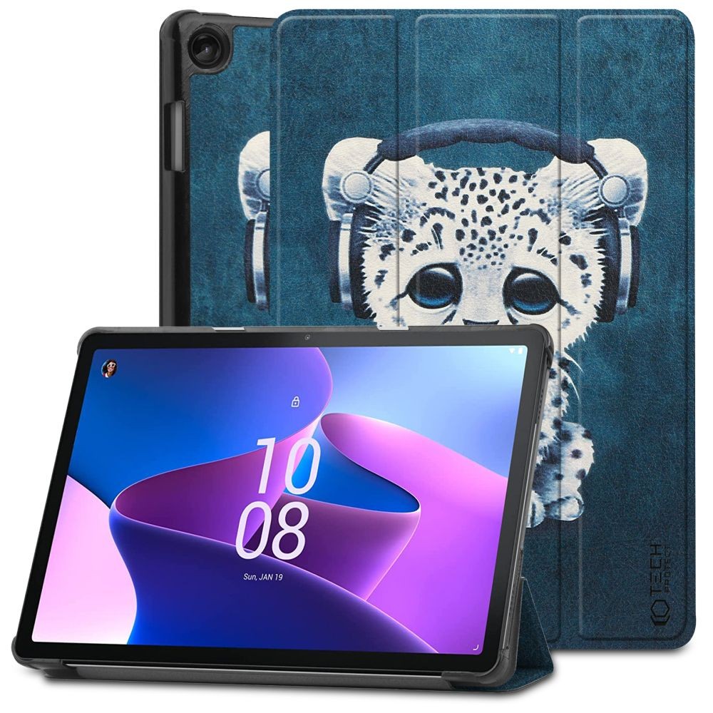 Atverčiamas dėklas Tech-Protect "Smartcase Sad Cad" planšetei Lenovo Tab M10 10.1 3RD GEN TB328