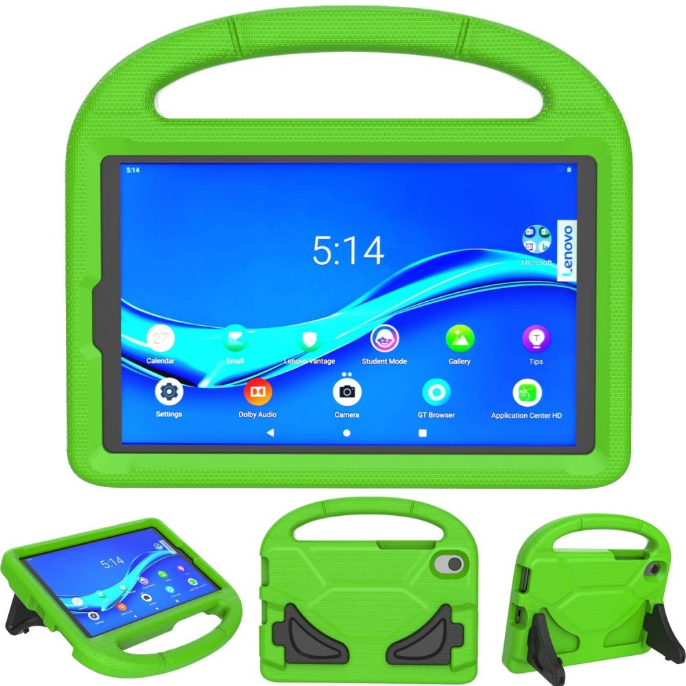 Ypač tvirtas žalias dėklas sukurtas vaikams "Shockproof Kids" planšetei Samsung Galaxy Tab A9 Plus 11.0 X210 / X215 / X216