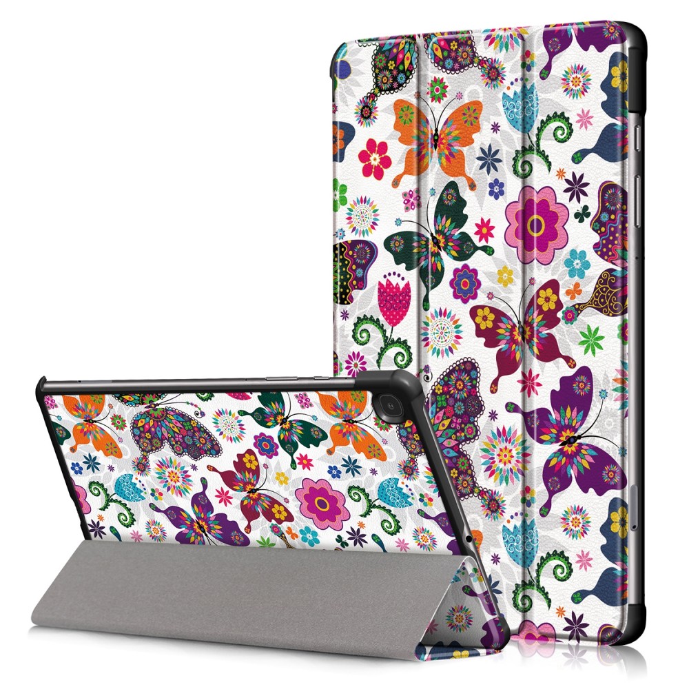 Atverčiamas dėklas Smart Leather ''Drugeliai" planšetei Samsung Galaxy Tab A9 Plus 11.0 X210 / X215 / X216