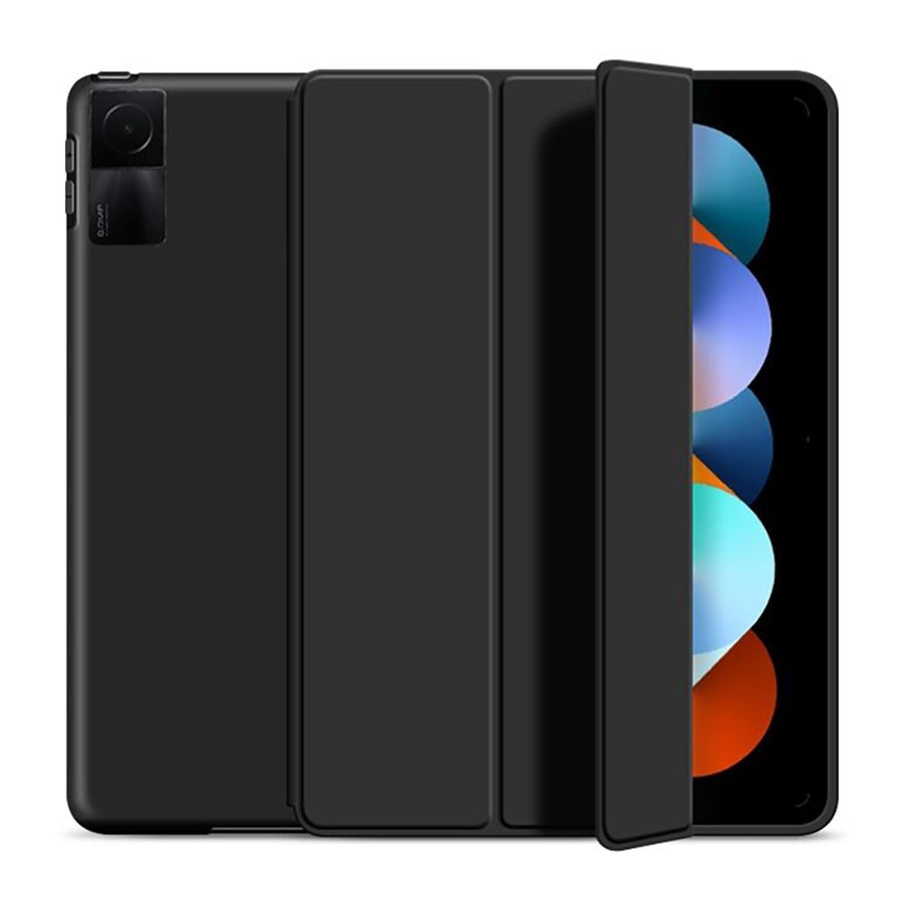 Juodas atverčiamas dėklas Tech-Protect "Smartcase" planšetei Xiaomi Redmi Pad 10.6