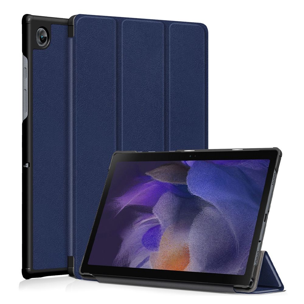 Tamsiai mėlynas atverčiamas dėklas Tech-Protect "Smartcase" planšetei Samsung Galaxy Tab A8 10.5 X200 / X205