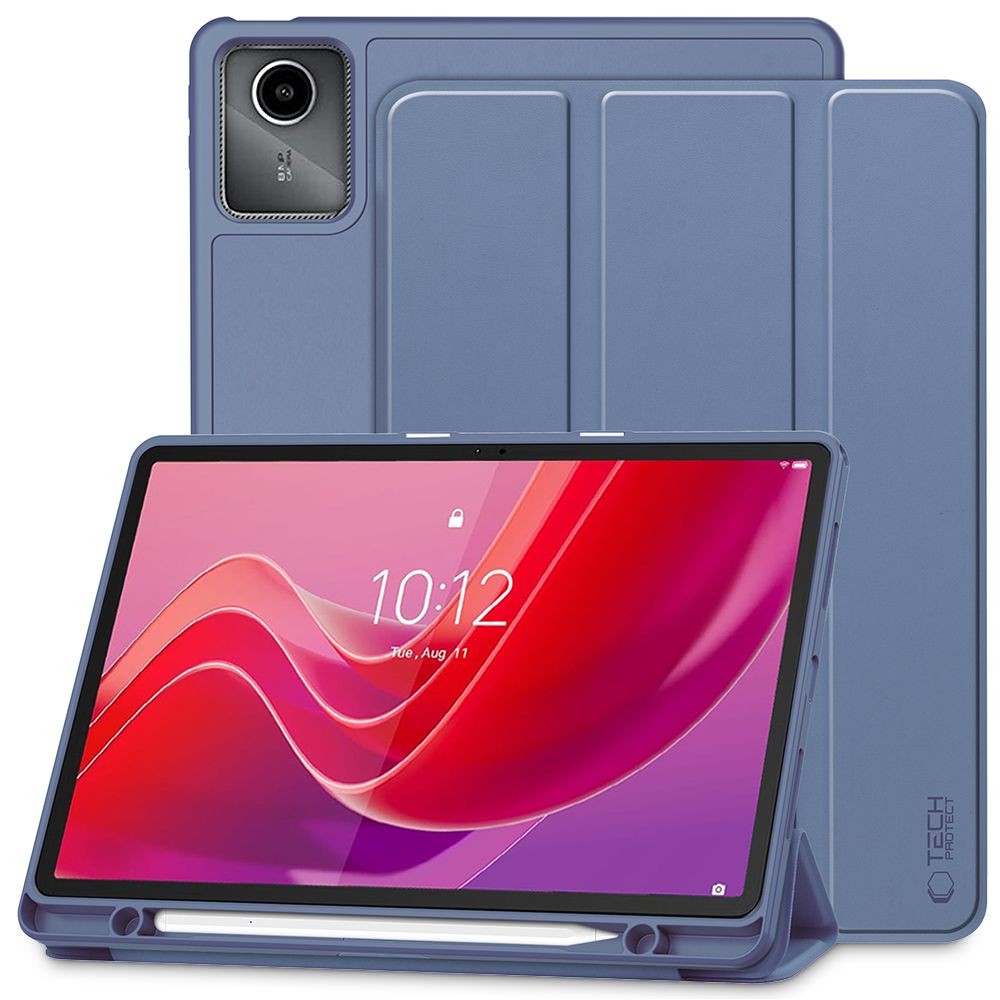 Levandų spalvos dėklas "Tech-Protect SC Pen Hybrid" planšetei Lenovo Tab M11 11.0 TB-330