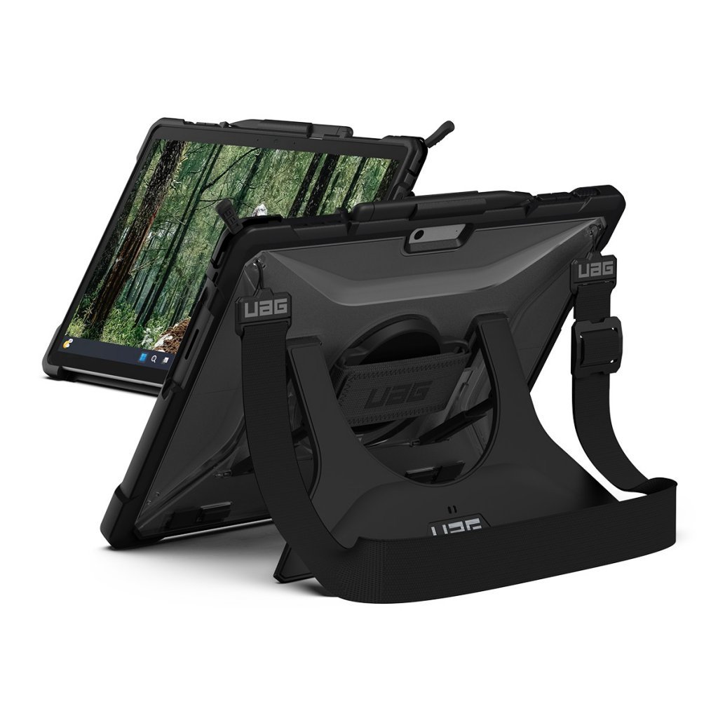 UAG Plasma for Surface Pro 9 with hand & shoulder strap - Black/Ice