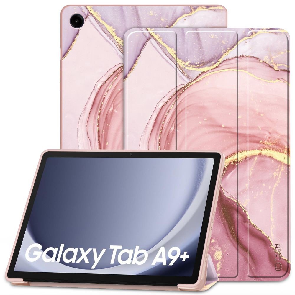 Dėklas Tech-Protect SmartCase Samsung X210/X215/X216 Tab A9 Plus 11.0,marble