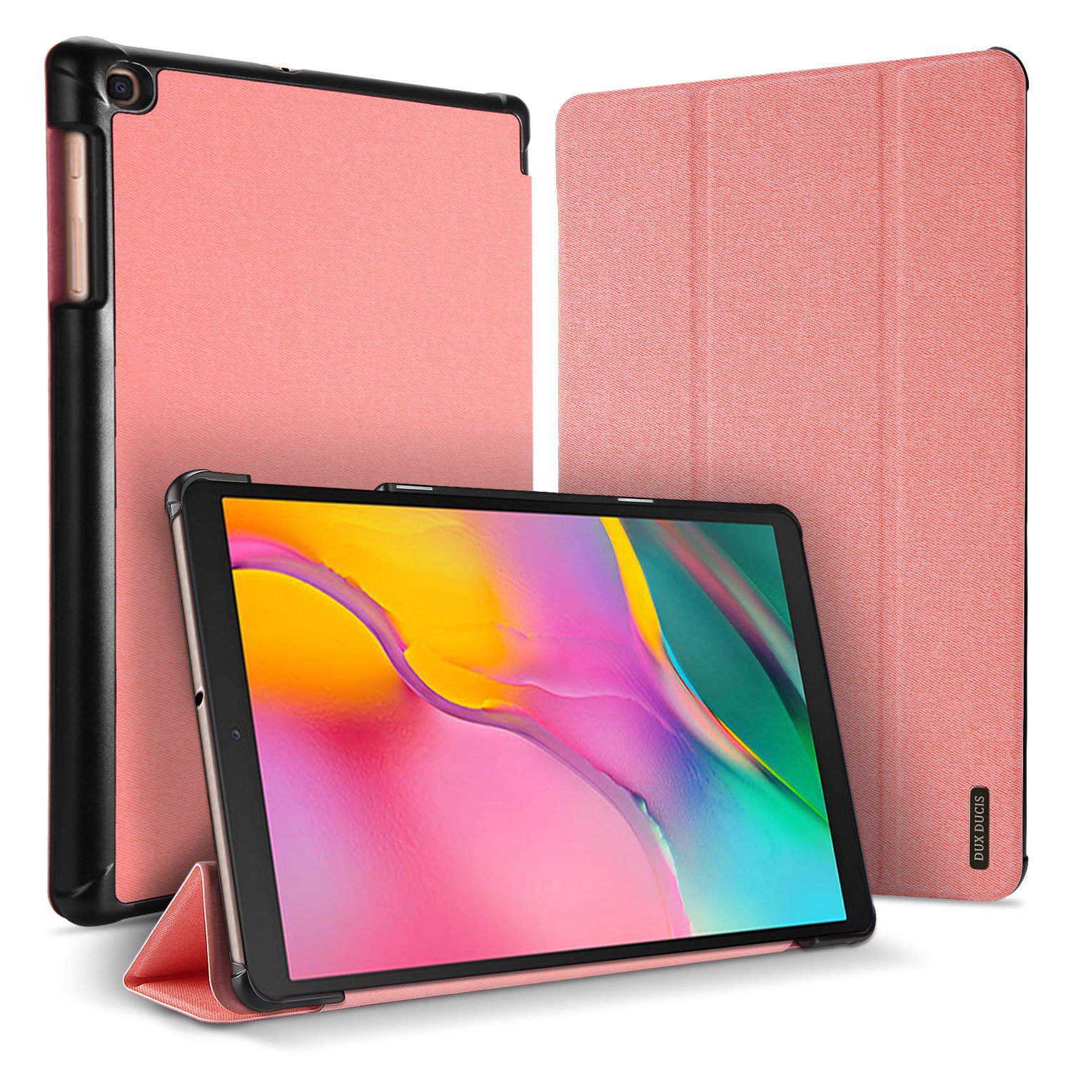 Dėklas Dux Ducis Domo Samsung Galaxy Tab S7 FE/S7+/S8+ 12.4 rožinis