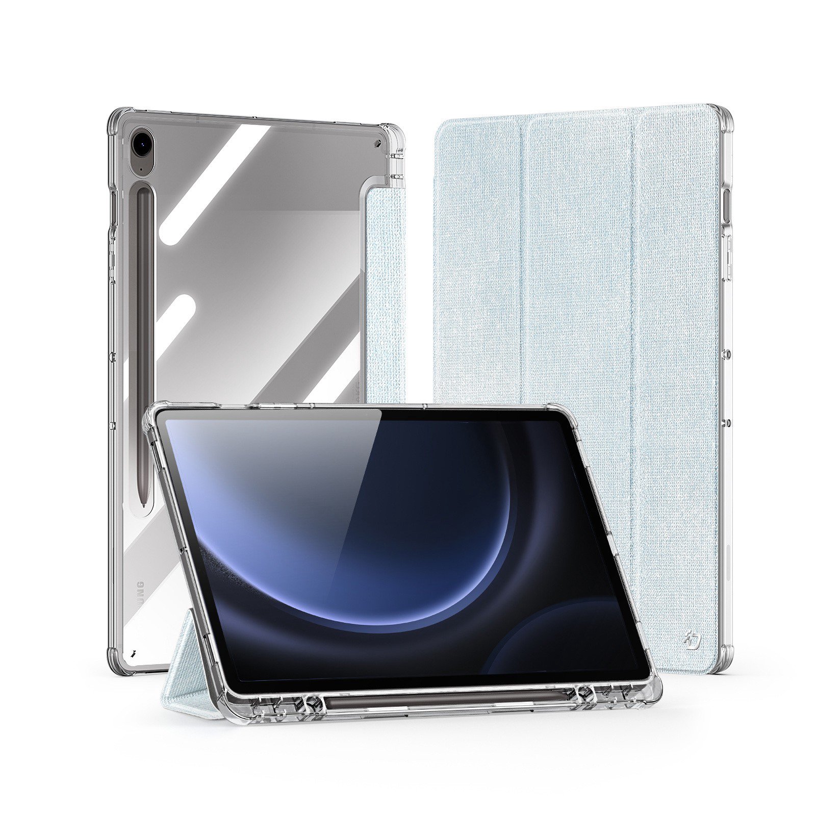 Dėklas Dux Ducis Unid Samsung X710/X716 Tab S9/X510/X516 Tab S9 FE mėlynas