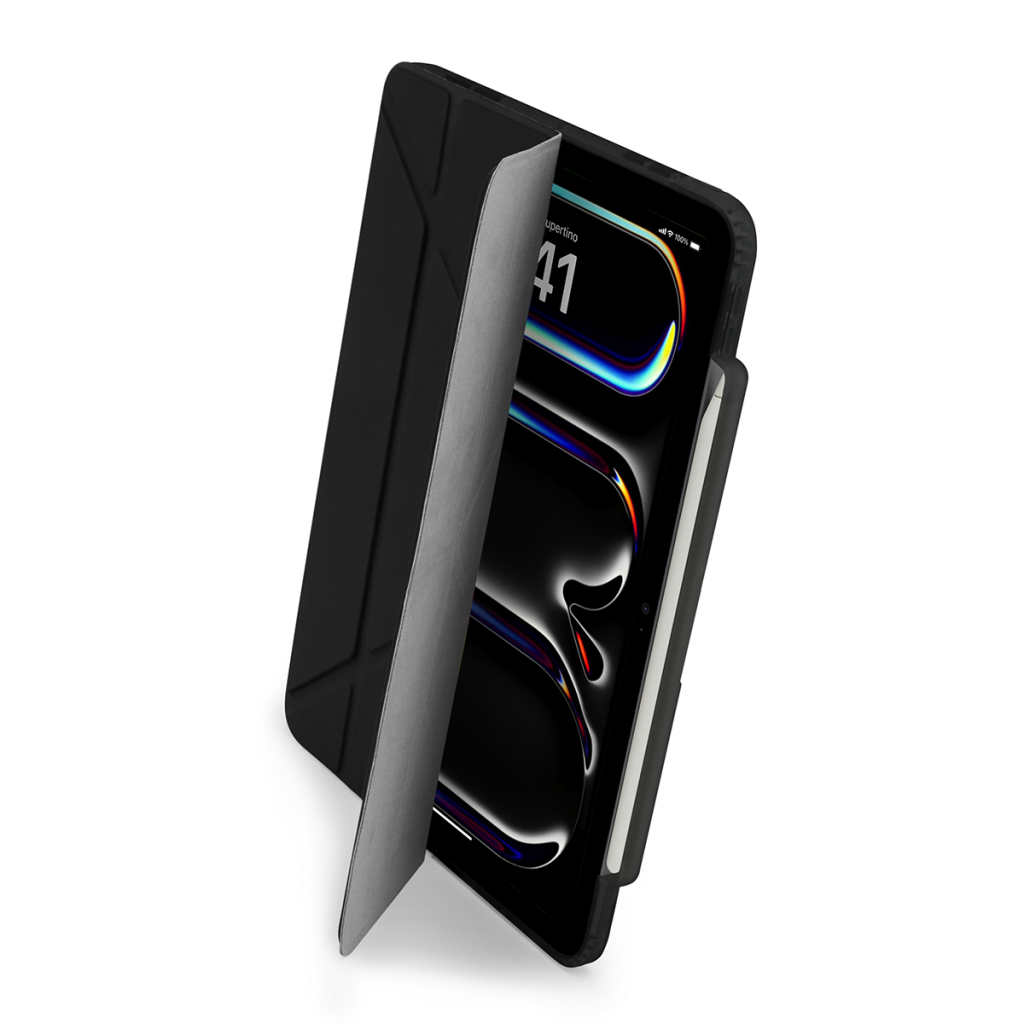 Pipetto iPad Pro 11 (2024) Origami No3 Pencil Case - Black