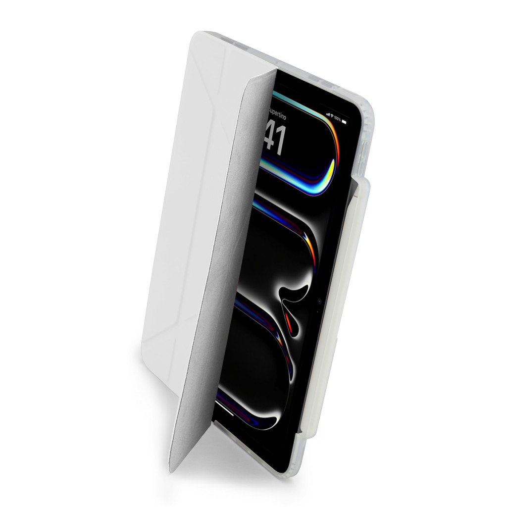 Pipetto iPad Pro 11 (2024) Origami No3 Pencil Case - White
