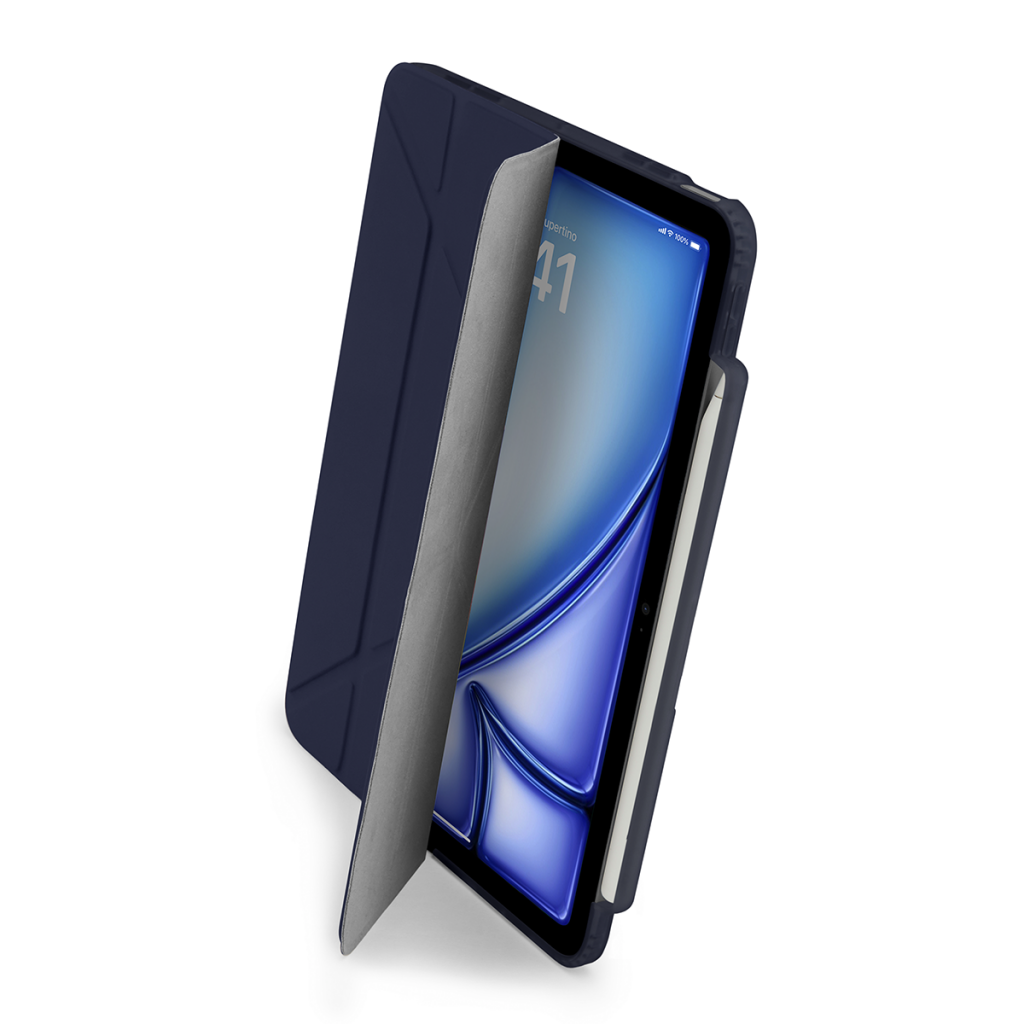 Planšetės dėklas su pieštuku Pipetto iPad Air 13 Origami No3,dark blue