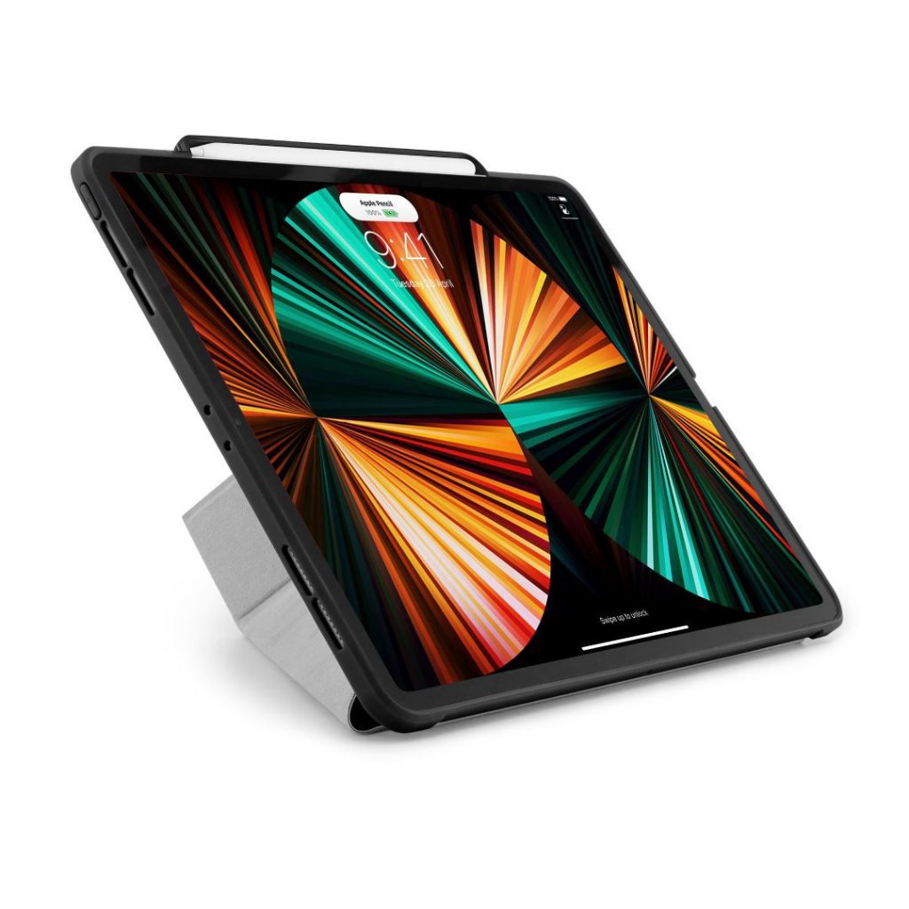 Pipetto iPad Pro 12 9" (2021) Origami No3 Pencil Case - Black