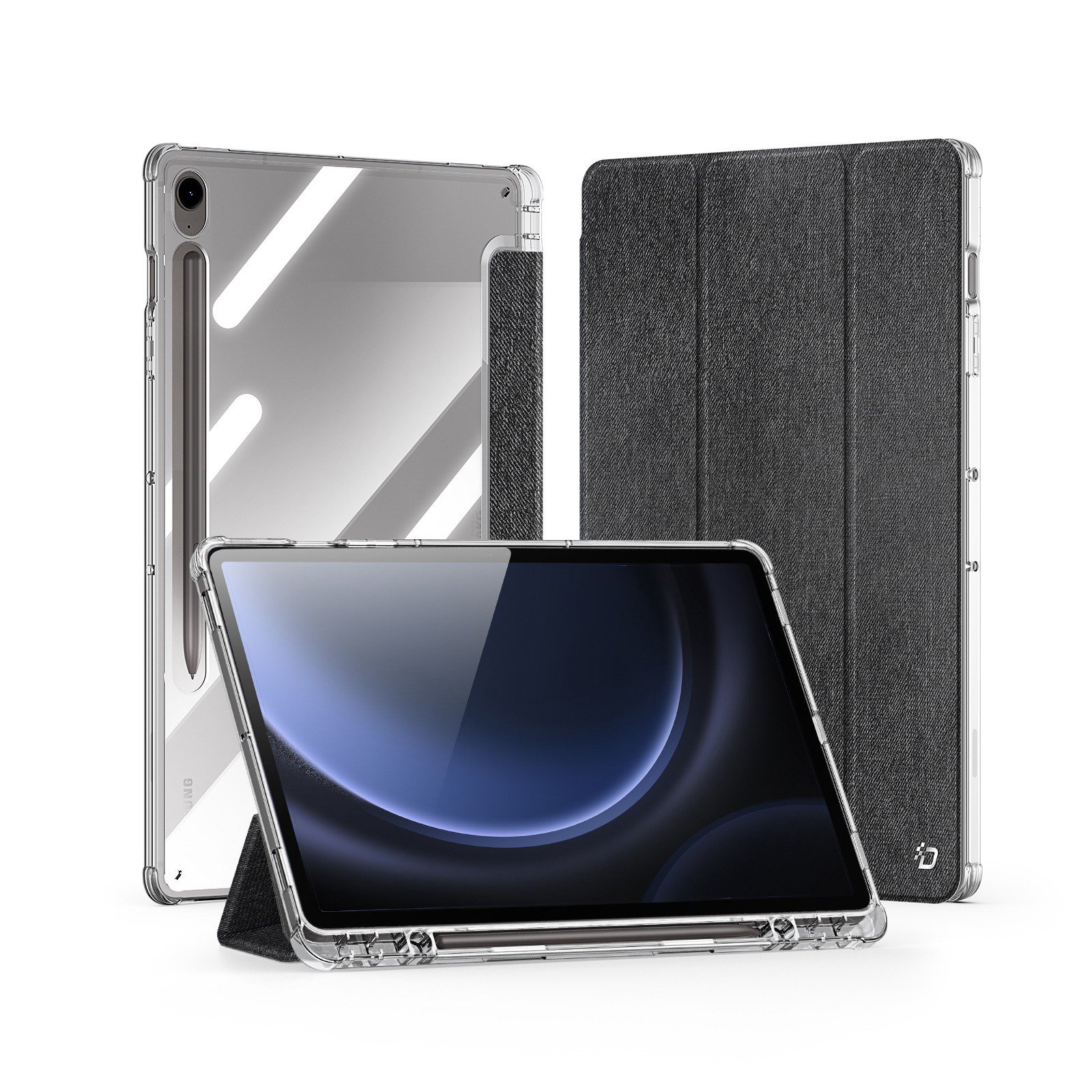 Dėklas Dux Ducis Unid Samsung X710/X716 Tab S9/X510/X516 Tab S9 FE,juodas