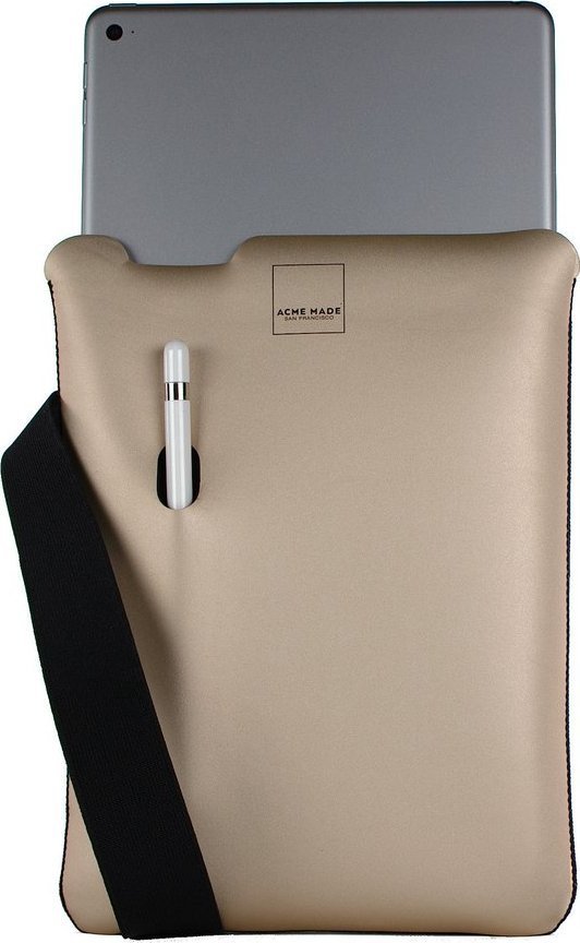 Tablet case Acme Acme Made Skinny Sleeve Stretchshell – for iPad Pro 9.7", Gold/Black
