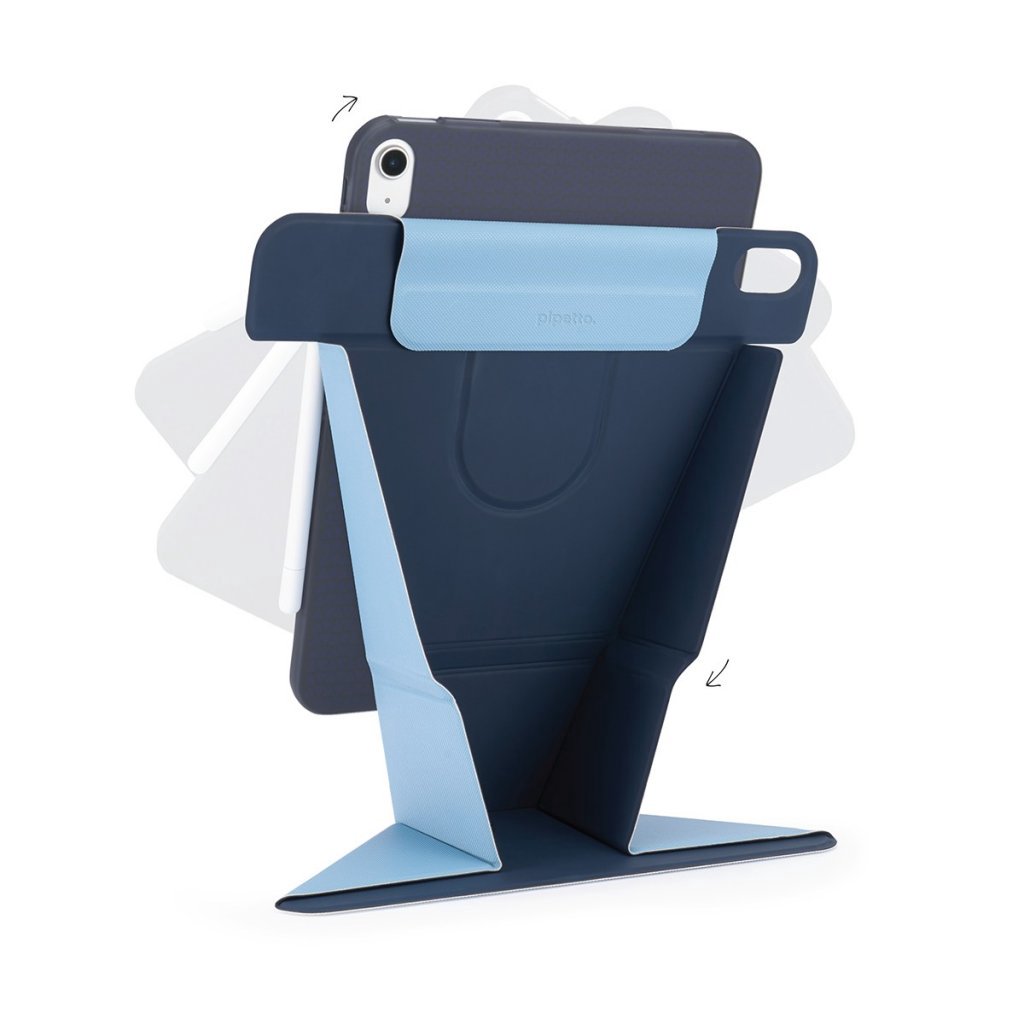 Pipetto Origami No6 Stand Case for iPad Air 11 (2024) / iPad Air 10.9 (2022/2020) - Dark Blue