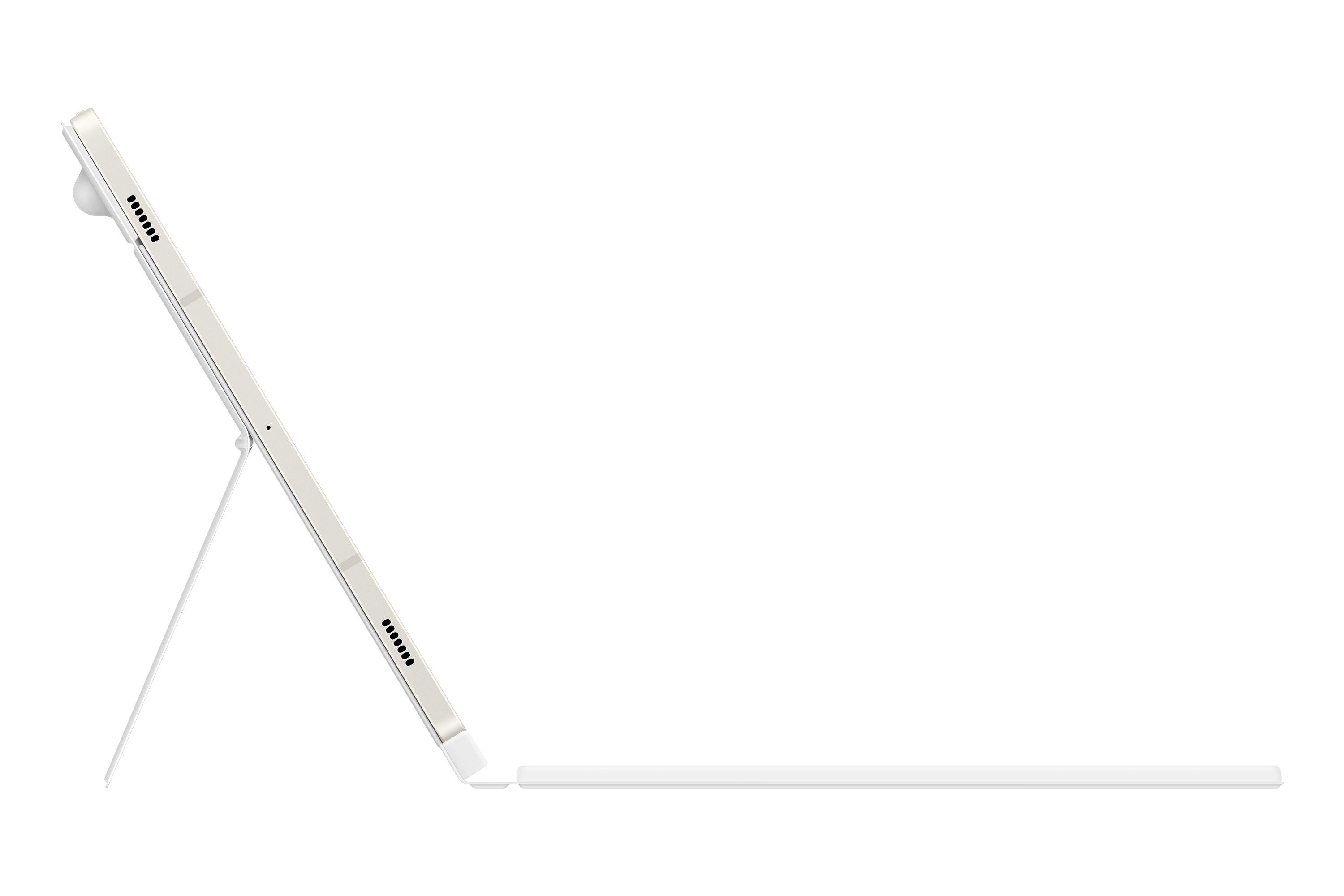 DX725UW Book Cover Keyboard Samsung Galaxy Tab S10 FE/S9 FE/S9, White