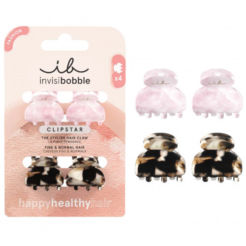 Invisibobble Clipstar Petit Four Hair Clips Segtukai plaukams, 4 vnt.