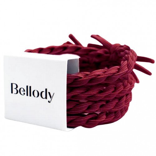 Bellody Original Hair Ties Plaukų gumytės, Bordeaux Red