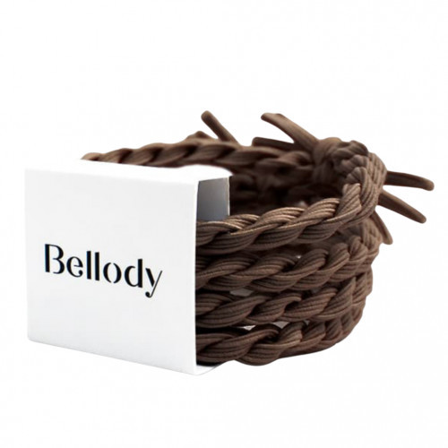 Bellody Original Hair Ties Plaukų gumytės, Mocha Brown