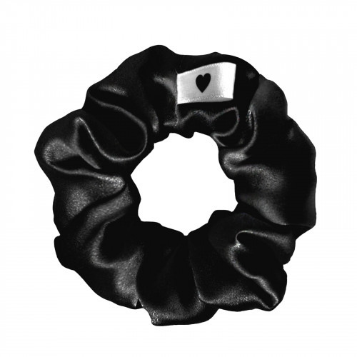 Bellody Original Silk-Scrunchie Šilkinė plaukų gumytė, Classic Black