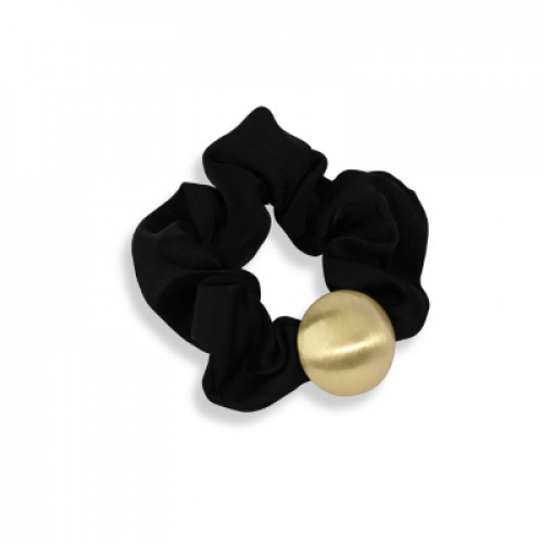 LAETI Hair Elastic Ariane Plaukų gumutė su aukso detale, Black