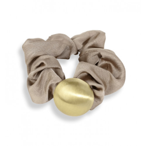 LAETI Hair Elastic Ariane Plaukų gumutė su aukso detale, Cream