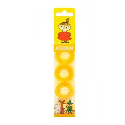MOOMIN Hair Ring Yellow Plaukų gumytės, 4vnt